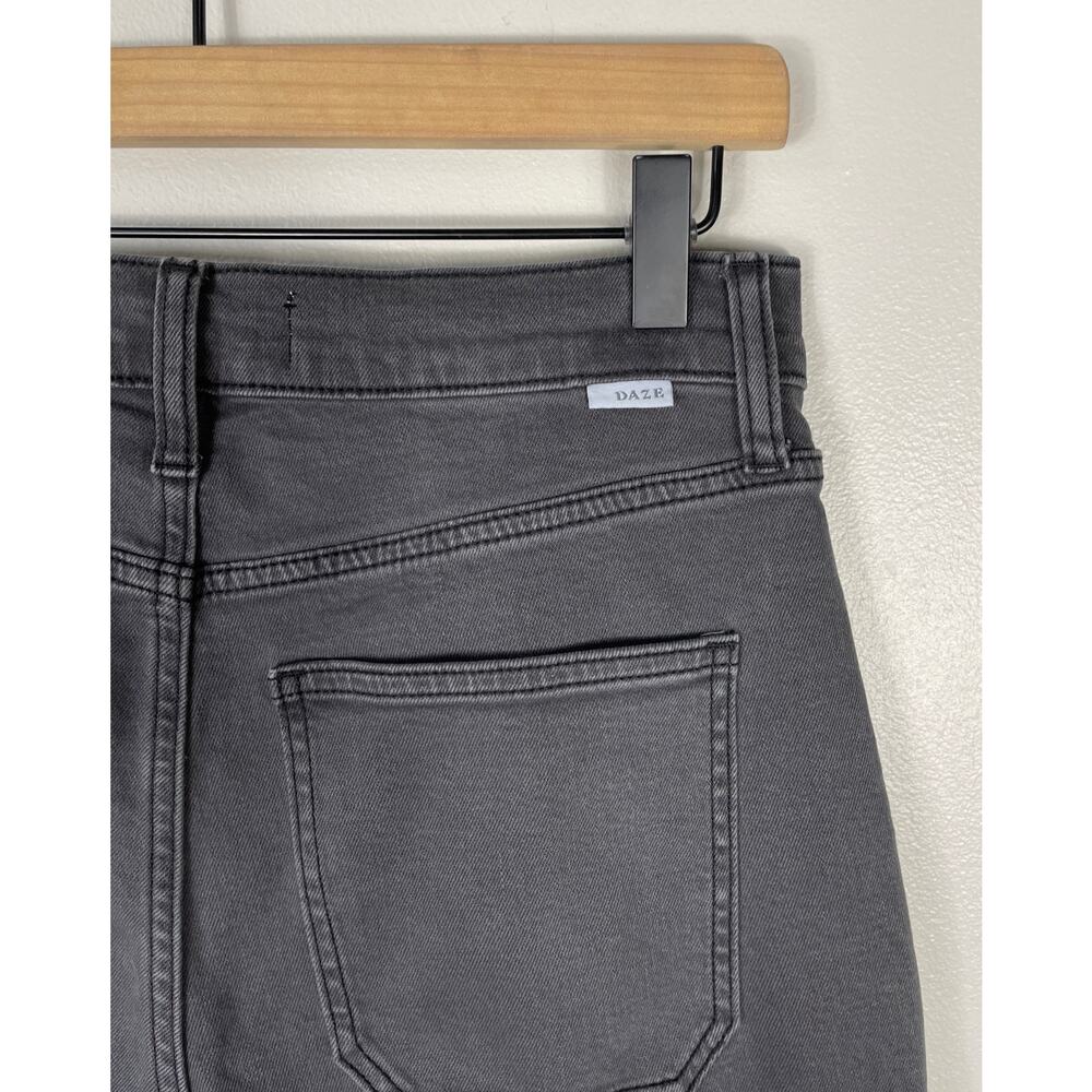Daze Go Getter Cargo Jeans Roadtrip Grey Size 27 High Rise Flare Y2K Streetwear - Picture 11 of 15